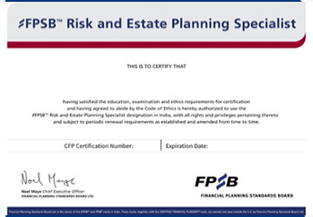 CFP Level 3: Risk & Estate Specialist Certificate